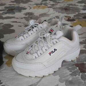 Fila White Chunky Sneakers